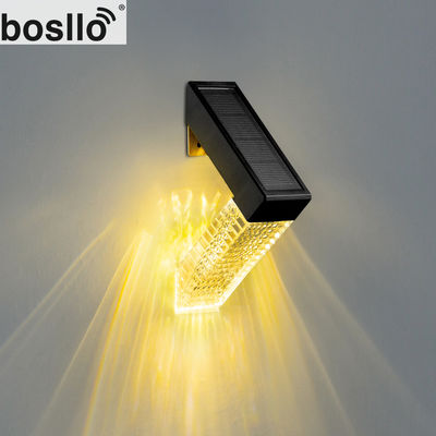 सौर क्रिस्टल दीवार रोशनी आउटडोर 1.2V 700mAh IP44 जलरोधक स्तर