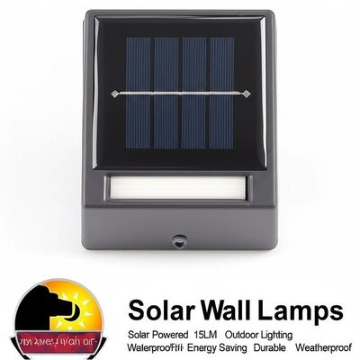 अच्छी कीमत Toggle Switch ON OFF Solar Wall Lamps Solar Powered 15LM Outdoor Lighting Waterproof Energy Saving Durable Weatherproof ऑनलाइन
